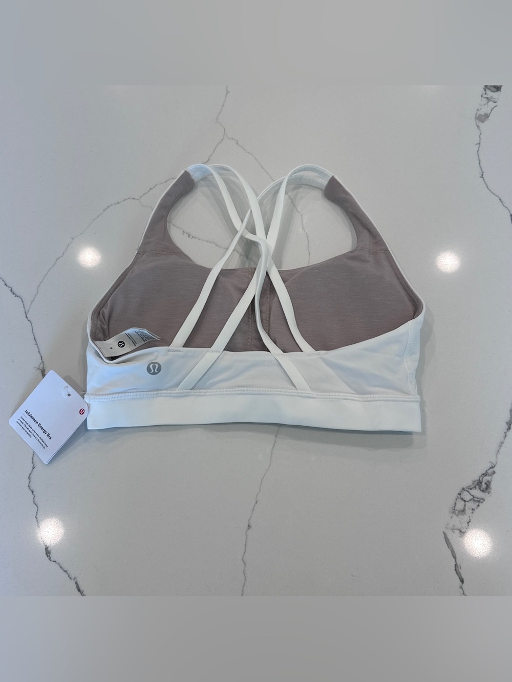 Lululemon Energy Sports Bra - Sz 6 NWT White - Picture 5 of 6